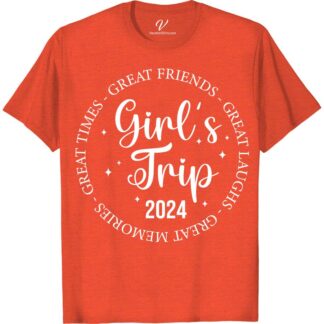 2024 Girl's Trip Tee - Memories & Friends | VacationShirts.com  Get ready for your 2024 girl's trip with our stylish and comfy vacation shirts! Perfect for besties getaways, these travel tees celebrate memories and friends. Shop our matching vacation shirts and make your group trip unforgettable with our destination tees and friendship vacation wear.