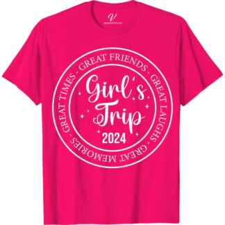 2024 Girl's Trip Tee - Fun Friends & Laughs | VacationShirts  Get ready for your 2024 girl's getaway with our Girl's Trip T-Shirt! Perfect for matching with your besties, this fun friends tee is designed for laughs and good times. Whether hitting the beach or exploring a new city, our Women's Trip Apparel is a must-have for your travel wardrobe. Shop VacationShirts Brand for the best in group trip shirts!