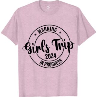Girls Trip 2024 Tee - Fun Vacation Warning Sign Shirt  Get ready for your next girls getaway with our Girls Trip 2024 Tee - the perfect vacation warning sign shirt! With its fun design and bold statement, this fun girls trip shirt is a must-have travel warning sign t-shirt for any girls trip clothing collection. Make it your go-to girls trip souvenir shirt!