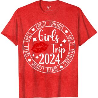 Girls Trip 2024: Unforgettable Friends Tee - VacationShirts.com  Get ready for a girls trip to remember with our unforgettable friends' tees! Perfect for bachelorette parties, beach vacations, or a girls' weekend getaway, our custom vacation tops can be personalized for your group. Shop now for matching friend shirts and make memories that will last a lifetime!