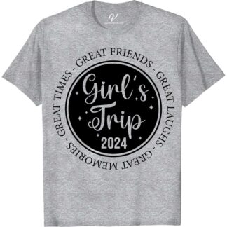 2024 Girl's Trip Commemorative Tee - Fun & Friendship  Pack your bags and grab your squad for the ultimate 2024 girls trip! Our commemorative tee is the perfect way to celebrate your friendship and fun travels. Show off your vacation spirit with matching travel tees that are as stylish as they are memorable.