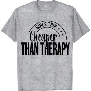 Fun Girls Trip Tee - Perfect for Vacay Therapy | VacationShirts  Get ready to hit the beach in style with our Fun Girls Trip Tee! Perfect for vacay therapy, these travel t-shirts are a must-have for any girls getaway. Show off your fun vacation tops and make a statement with our vacation tees for women. Grab your group vacation shirts now and make your girls holiday unforgettable!