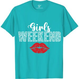 Leopard 'Girls Weekend' Tee - Red Lips Graphic | VacationShirts  Get ready for your girls trip with our trendy leopard print tee featuring bold red lips graphic. Perfect for bachelorette parties and matching vacation shirts, this fun graphic tee adds a playful touch to any girls weekend. Shop our Leopard 'Girls Weekend' Tee now!