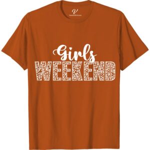Leopard 'Girls Weekend' Tee - Trendy Getaway Top  Unleash your wild side on your next girls trip with our Leopard 'Girls Weekend' Tee. This trendy getaway top features a fierce animal print tee that's perfect for any stylish travel top. Make a statement with this fun weekend t-shirt and show off your trendy vacation shirt style!