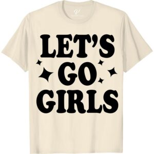 Ladies' Empowerment Tee - 'Let's Go Girls' in Bold Colors  Unleash your inner power with our Ladies' Empowerment Tee – 'Let's Go Girls'! Perfect for your next vacation or girls trip, this bold color t-shirt is not just a statement piece but an inspiration for women on the go. Grab this feminist t-shirt and make a statement!