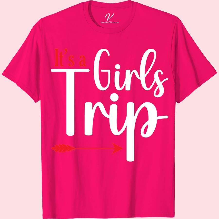 Girls Trip Graphic Tee - Fun Vacation Shirt for Women Girls Trip Shirts Get ready for your next adventure with our Girls Trip Graphic Tee! This fun trip t-shirt is the perfect addition to your women's travel clothing collection. Whether you're planning a ladies holiday or a girls getaway, this travel themed shirt is a must-have for any vacation.