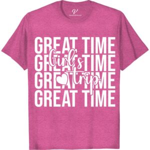 Girls' Trip Tee - Fun & Comfy Vacation Graphic T-Shirt  Pack your bags and grab our Girls Trip Shirt for the ultimate vacation tee! Perfect for a girls weekend getaway, this fun t-shirt is comfy and stylish. Make memories in our travel graphic tee and show off your girls trip apparel on your next adventure!
