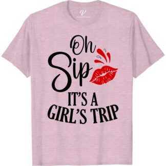 Girls Trip Fun Tee - Oh Sip It's A Vacation Must-Have  Get ready for a wild adventure with our Girls Trip Fun Tee - Oh Sip It's A Vacation Must-Have! This fun travel shirt is the perfect ladies' getaway top, featuring cheeky oh sip vacation tee design. Make it your go-to girls trip apparel and stand out on your next vacation!