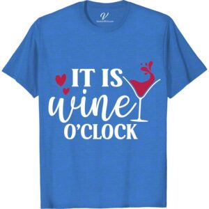 Wine O'Clock Humor Tee - Perfect for Vacay | VacationShirts  Unwind in style with our Wine O'Clock Humor Tee - the ultimate travel t-shirt for your beach vacation. This funny wine shirt is perfect for any wine lover looking for a casual vacation tee that's sure to get laughs. Get yours now and make every hour wine o'clock!