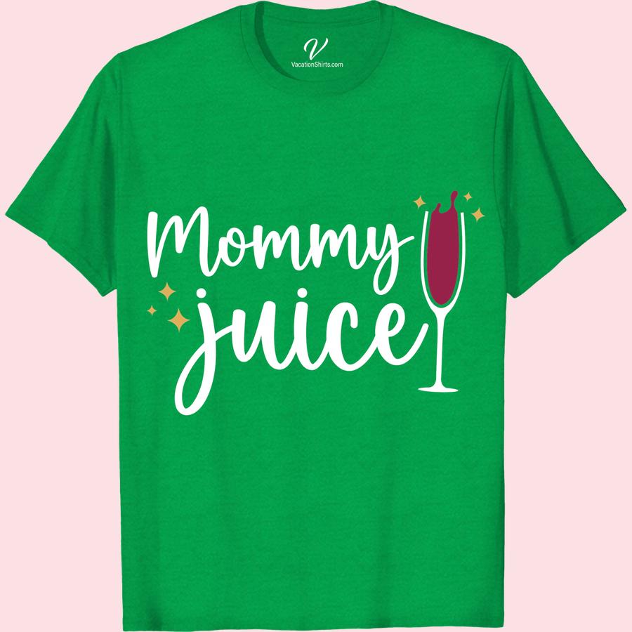 Mommy Juice Wine Humor Tee - Perfect Vacation Shirt Wine Trip Shirts Unwind in style with our 'Mommy Juice Wine Humor Tee'! Perfect for any mom's vacation, this funny mom shirt adds a splash of wine-themed humor to your wardrobe. Sip back and relax in this wine lover t-shirt, it's the ultimate wine drinking tee for a humorous vacation!
