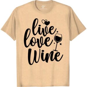 Live Love Wine - Trendy Graphic Tee for Wine Lovers | VacationShirts Unleash your inner wine enthusiast with our 'Live Love Wine' trendy graphic tee. Perfect for any vacation, this stylish wine t-shirt is a must-have addition to your wine themed clothing collection. Casual yet fashionable, it's the ultimate wine lovers tee for sipping in style.