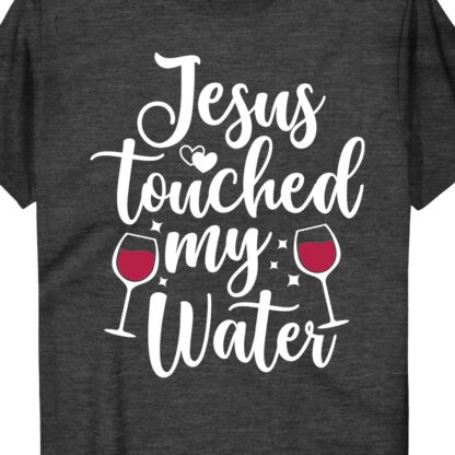 Jesus Turned My Water Tee - Hilarious Vacation Shirt  Get ready to make a splash on your next trip with our Jesus Turned My Water Tee! This hilarious Jesus shirt is perfect for any Christian vacation shirt lover looking for a funny religious t-shirt to add to their travel wardrobe. With its witty religious humor and faith-based message, this Jesus vacation tee is a must-have for your Christian travel apparel collection. Don't just walk on water, wear it with our Jesus water tee!