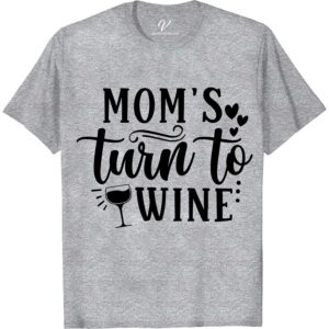 Wine Lover's Vacation Tee - Mom's Turn to Unwind Get ready to uncork some fun with our Wine Lover's Vacation Tee - Mom's Turn to Unwind! Perfect for any wine-themed getaway, this shirt allows you to relax and unwind in style. Pour yourself a glass and enjoy this funny wine tee on your next vacation!