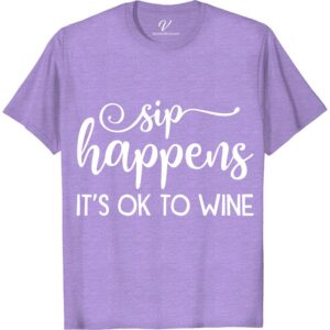 Wine Humor Tee - Sip Happens Vacation Shirt | VacationShirts.com  Unwind with a glass of your favorite wine and our hilarious Sip Happens t-shirt! Perfect for any wine lover's vacation wardrobe, this funny wine tee is sure to get some laughs. Shop now at VacationShirts.com for the best in wine-themed casual vacation tops!