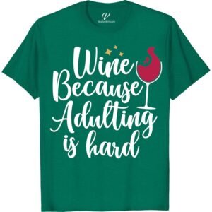 Wine & Adulting Fun Tee - VacationShirts.com Exclusive Embrace your love for wine and adulting with our exclusive Wine & Adulting Fun Tee from VacationShirts.com! Perfect for wine lovers, this funny wine shirt adds a splash of humor to your vacation wardrobe. Get your wine-themed shirt today and sip in style!