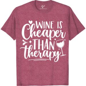 Wine Lover's Therapy Tee - Perfect Vacation Shirt Unwind in style with our Wine Lover's Therapy Tee - the perfect vacation shirt for any wine enthusiast. Whether you're sipping on a glass of Merlot or strolling through vineyards, this wine lover apparel is the ultimate wine therapy clothing for your next getaway.