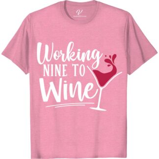 Wine Lover's Vacation Tee - Funny 'Nine to Wine' Shirt  Attention all wine enthusiasts! Our Nine to Wine shirt is the perfect addition to your wine lover apparel collection. This funny wine shirt is perfect for sipping on your favorite vino while on vacation. With its wine humor and themed design, it makes the ideal wine lover gift. Cheers to that!