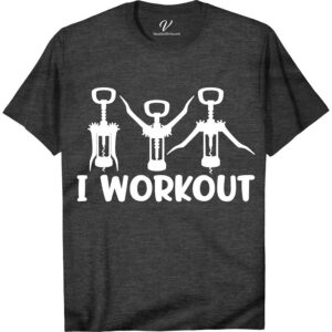 I Workout for Wine - Fun Vacation Tee for Enthusiasts Unleash your inner wine enthusiast with our fun vacation apparel - the 'I Workout for Wine' t-shirt! Perfect for gym-goers who love a good glass of vino, this fitness wine shirt is a must-have for any vacation tee enthusiasts. Get your exercise wine tee now!