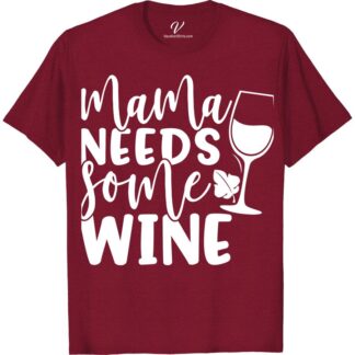Wine Lover's Vacation Tee - Mama Needs Some Wine - Funny Shirt  Looking for the perfect wine lover t-shirt for your next getaway? Look no further than our Mama Needs Some Wine funny wine tee! This vacation t-shirt is the ultimate wine themed shirt for any wine lover gift. Show off your wine humor with this wine vacation apparel and embrace your inner wine mom with our wine lover clothing. Cheers!
