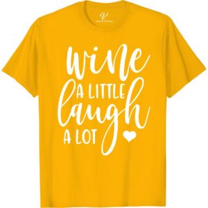 Wine & Laugh Vacation Tee - Fun Humor Shirt from VacationShirts.com Get ready to sip and giggle with our Wine & Laugh Vacation Tee! This fun humor t-shirt is perfect for any wine lover's getaway. Shop our collection of funny vacation apparel and add some vacation humor to your wardrobe with this wine-themed t-shirt from VacationShirts.com.