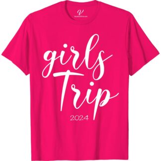 Girls Trip 2024 | Fun & Comfy Tee for Vacation Memories  Pack your bags and get ready for an unforgettable adventure with our Girls Trip 2024 Tee! This comfy t-shirt is the perfect travel companion for your next girls' getaway. Capture those fun vacation memories with a stylish and cozy girls trip apparel that celebrates friendship and wanderlust.