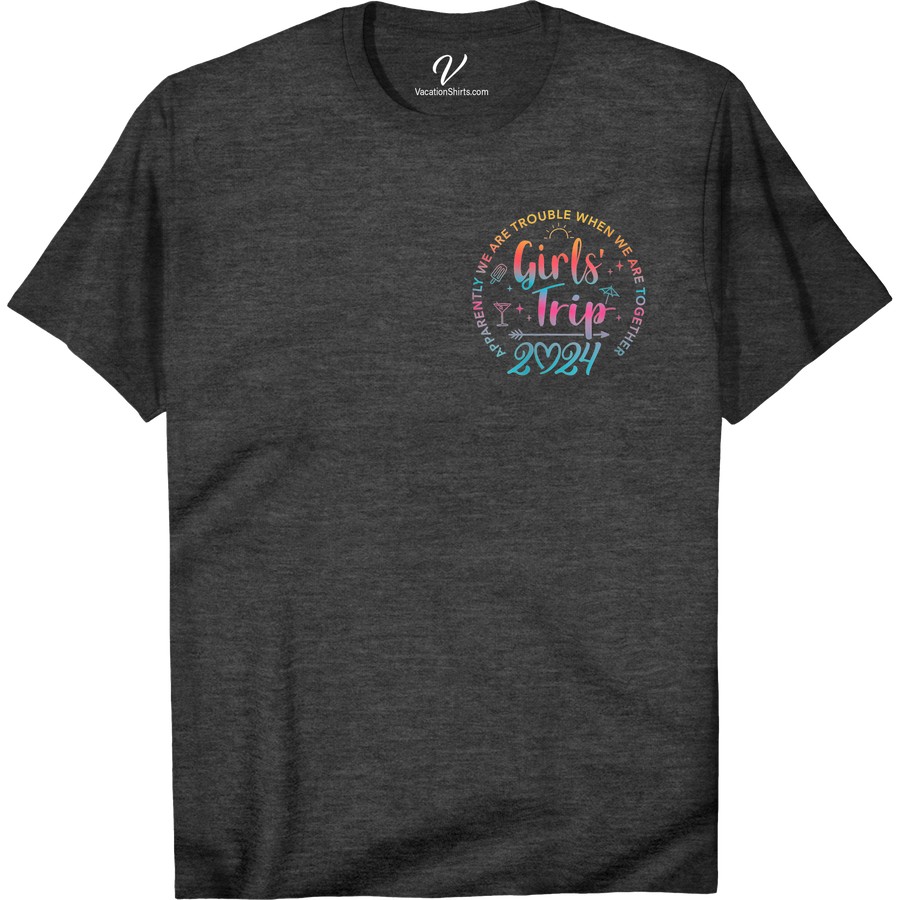 2022 Girls' Trip Tee - Lively Group Travel Shirt Get ready to hit the road in style with our 2022 Girls' Trip Tee! This lively group travel shirt is the perfect ladies' getaway top, designed for the ultimate travel squad apparel. Fun, fashionable, and fabulous, this girls' vacation clothing is a must-have for your next adventure. Add it to your collection of girls' trip outfits and group travel tees for a memorable getaway!