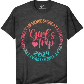 Girls' Trip 2024 Friendship & Fun Tee - VacationShirts.com  Get ready for your 2024 girls' trip with our Friendship & Fun Tee! Perfect for group travel, these matching vacation tees celebrate your best friend bond. Fun travel shirts that make for cute girls' getaway clothing and great vacation outfit ideas for women. Shop now at VacationShirts.com!