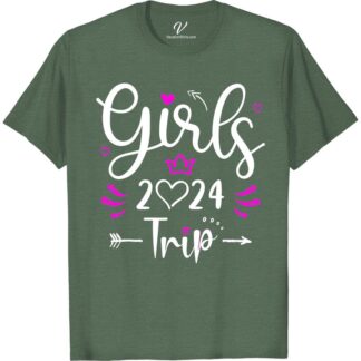 2024 Girls Trip Tee - Heart & Crown - VacationShirts.com  Get ready for your 2024 girls trip with this stylish heart and crown shirt from VacationShirts.com! Perfect for any vacation, this girls trip tee is a must-have for your girls trip clothing collection. Shop now and make your next vacation a royal affair with this crown vacation tee!