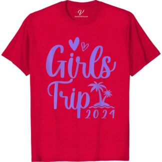 Girls Trip 2021 Palm Tee - Commemorative Vacation Top  Get ready for a memorable girls getaway with our Girls Trip 2021 Palm Tee! This vacation top is the perfect commemorative shirt for your beach vacation. With its tropical design, it's a must-have addition to your summer vacation clothing and girls trip outfits.