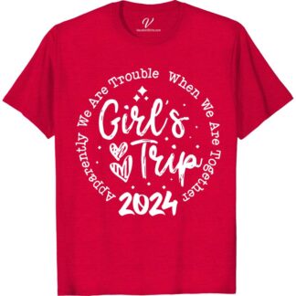 Girls' Trip 2024 Trouble Together Tee - VacationShirts.com  Get ready for Girls' Trip 2024 with our Trouble Together Tee! Perfect for bachelorette parties, girls' weekends, or any group getaway. Match with your crew in these fun and customizable vacation shirts for women. Make memories in style with our Girls Trip T-Shirt collection!