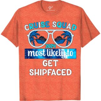 Cruise Squad 2024 Shipfaced Tee - Fun Vacation Shirt  Get ready for your next cruise adventure with our Cruise Squad 2024 Shipfaced Tee! This funny cruise shirt is the perfect vacation t-shirt to show off your fun-loving spirit. Whether you're on a cruise ship or at a cruise party, this fun vacation tee is a must-have for your cruise apparel collection.