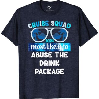 Cruise Squad 2024 Drink Package Tee - Fun Vacation Shirt  Get ready to set sail with your crew in style with our Cruise Squad 2024 Drink Package Tee! Perfect for your next vacation, this fun cruise t-shirt is a must-have for any cruise party. Shop now and complete your cruise wear collection with this vacation tee!