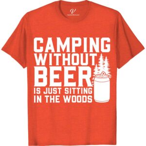 Camping & Beer Lover's Tee - Hilarious Outdoor Vacation Shirt  Get ready for your next outdoor adventure with our Camping & Beer Lover's Tee! This hilarious beer shirt is perfect for nature lovers who enjoy a cold one by the campfire. Stand out on your vacation with this funny camping t-shirt - the ultimate beer and camping gear!