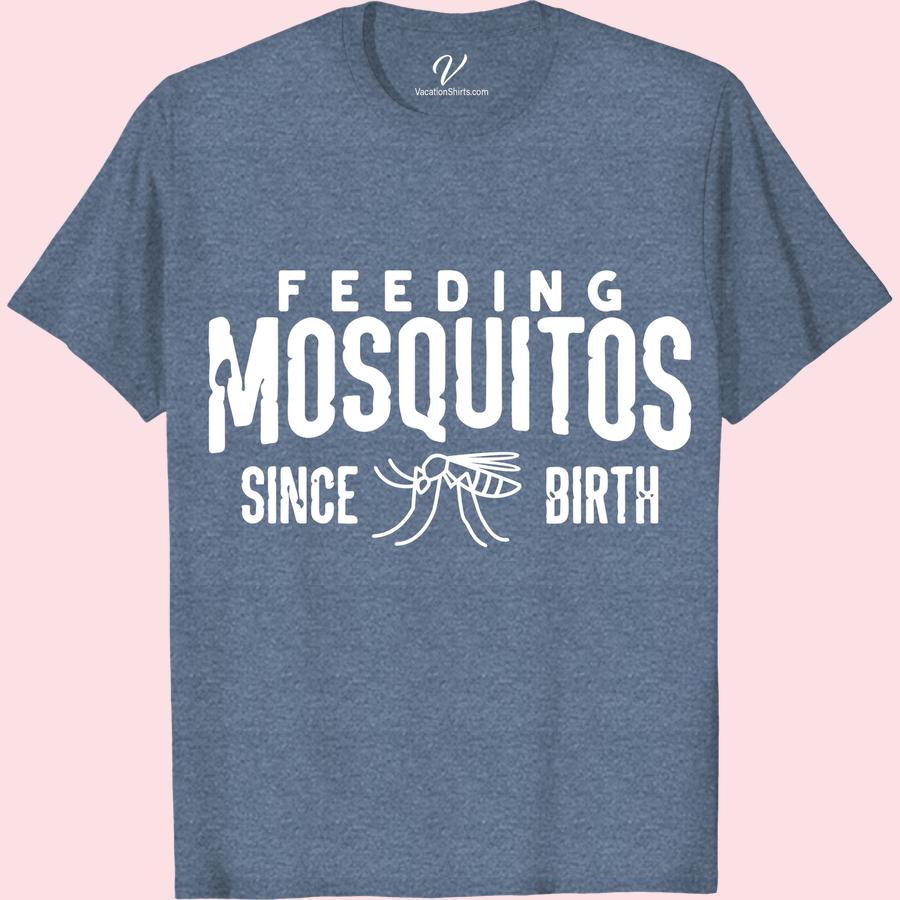 Feeding Mosquitos Funny Vacation Tee - Perfect for Travelers Get ready to laugh off those pesky mosquito bites with our 'Feeding Mosquitos Funny Vacation Tee.' This hilarious travel shirt is the ultimate travel t-shirt for any traveler with a sense of humor. Perfect for your next vacation, this mosquito humor shirt is a must-have for any trip!
