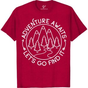 Adventure Awaits Tee - Escape to the Mountains | VacationShirts Get ready for your next mountain escape with our Adventure Awaits Tee! Perfect for outdoor adventurers and nature lovers, this hiking tee shirt is the ideal addition to your travel wardrobe. Explore the outdoors in style with our wanderlust-inspired vacation shirt!