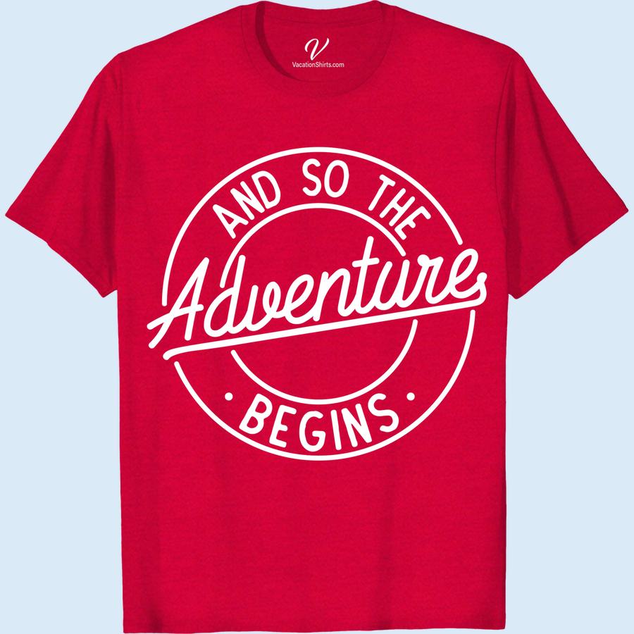 Adventure Awaits - Men's/Women's Travel Tee | VacationShirts.com Get ready for your next adventure with our Adventure Awaits travel tee! Made for both men and women, this comfortable and stylish shirt is perfect for any vacation. Whether you're exploring the great outdoors or just need some travel-themed clothing, this tee has you covered. Shop now at VacationShirts.com!