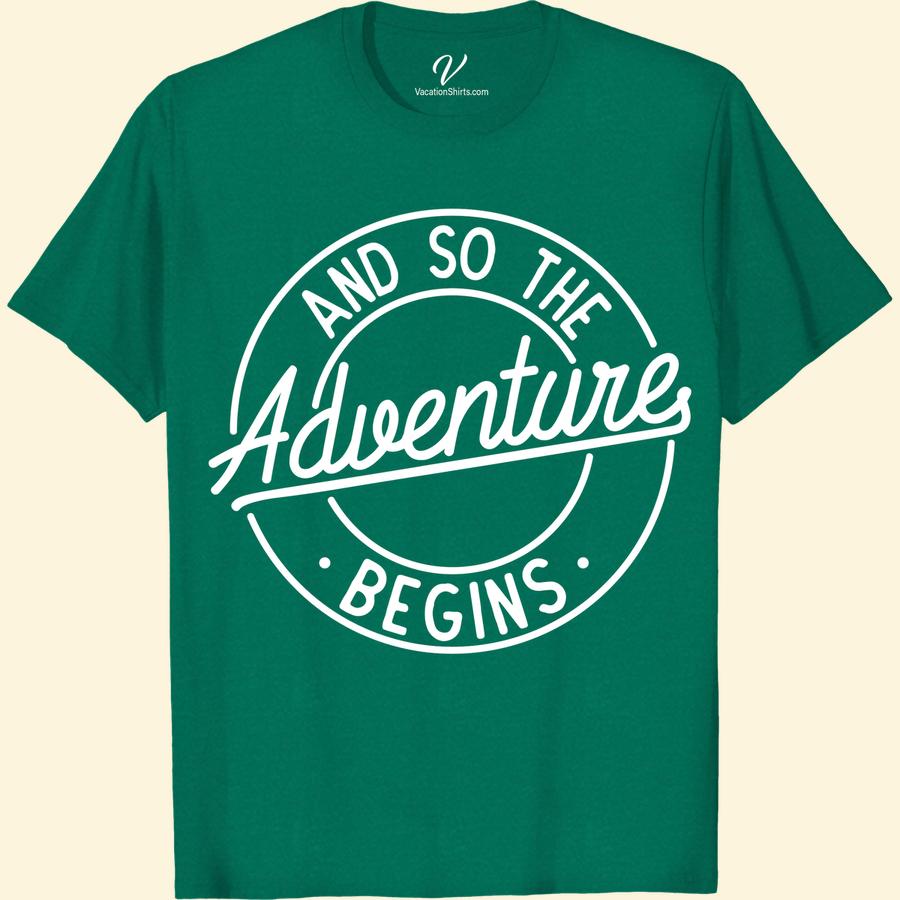 Adventure Awaits - Men's/Women's Travel Tee | VacationShirts.com Get ready for your next adventure with our Adventure Awaits travel tee! Made for both men and women, this comfortable and stylish shirt is perfect for any vacation. Whether you're exploring the great outdoors or just need some travel-themed clothing, this tee has you covered. Shop now at VacationShirts.com!