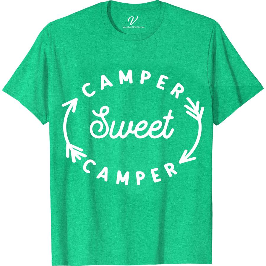 Cozy Camper Tee - Perfect Casual Vacation Shirt Experience the ultimate comfort on your next outdoor adventure with our Cozy Camper Tee. This casual vacation tee is perfect for nature lovers, with a relaxed fit and stylish design. Elevate your vacation wardrobe with this essential travel shirt, and make every camping trip a cozy one.