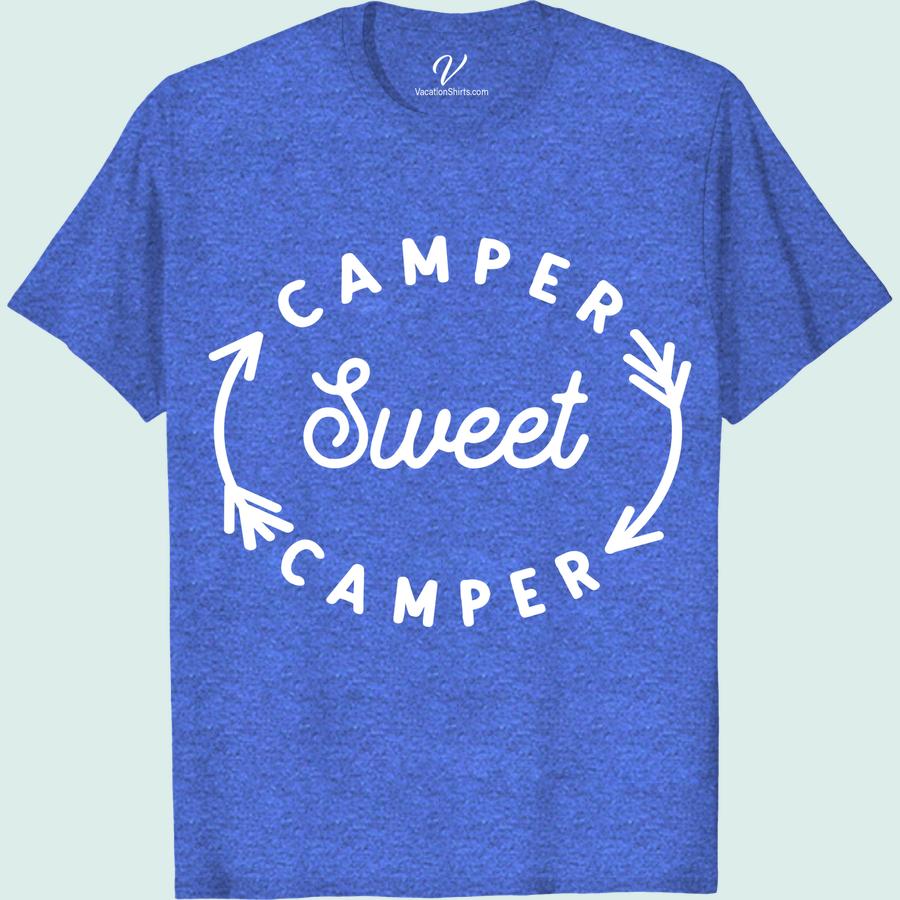 Cozy Camper Tee - Perfect Casual Vacation Shirt Experience the ultimate comfort on your next outdoor adventure with our Cozy Camper Tee. This casual vacation tee is perfect for nature lovers, with a relaxed fit and stylish design. Elevate your vacation wardrobe with this essential travel shirt, and make every camping trip a cozy one.