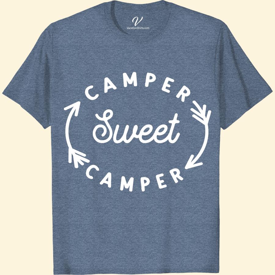 Cozy Camper Tee - Perfect Casual Vacation Shirt Experience the ultimate comfort on your next outdoor adventure with our Cozy Camper Tee. This casual vacation tee is perfect for nature lovers, with a relaxed fit and stylish design. Elevate your vacation wardrobe with this essential travel shirt, and make every camping trip a cozy one.