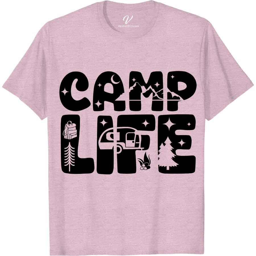 Nature Lover's Camping Graphic Tee - Adventure Awaits Embrace the great outdoors with our Nature Lover's Camping Graphic Tee. Perfect for hiking or exploring the wilderness, this adventure awaits shirt is a must-have for any nature enthusiast. Get your hands on this essential outdoor apparel and let the adventure begin!