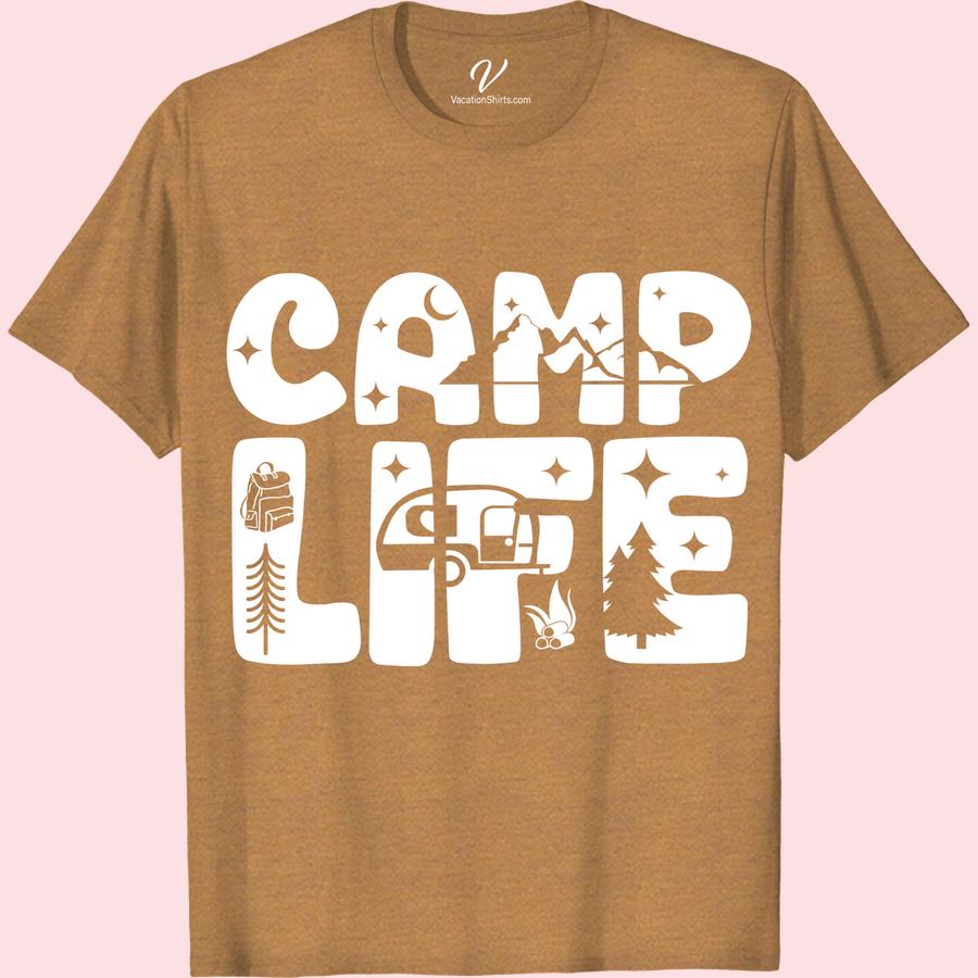 Nature Lover's Camping Graphic Tee - Adventure Awaits Embrace the great outdoors with our Nature Lover's Camping Graphic Tee. Perfect for hiking or exploring the wilderness, this adventure awaits shirt is a must-have for any nature enthusiast. Get your hands on this essential outdoor apparel and let the adventure begin!