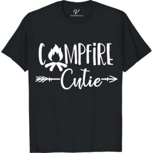 Cozy Campfire Cutie Tee - Trendy Graphic Shirt for Vacay  Get ready to roast marshmallows in style with our Cozy Campfire Cutie Tee! This trendy graphic shirt is the perfect cozy tee for your next vacation. With its cute campfire shirt design, it's the ideal casual vacation top to keep you warm and fashionable.