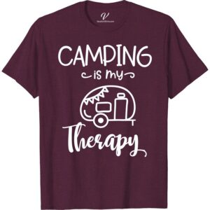 Therapy Camping Tee - Outdoor Casual Shirt for Nature Lovers  Embrace the great outdoors with our Therapy Camping Tee! Perfect for nature lovers, this outdoor casual shirt is ideal for your next camping vacation. Made for those who find solace in nature, our nature-inspired therapy camping t-shirt is a must-have for any outdoor adventure.