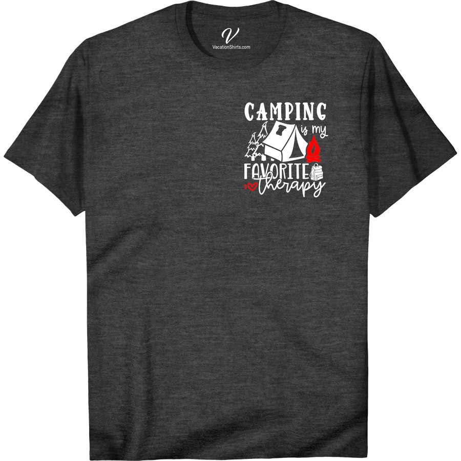 Outdoor Therapy Camping T-Shirt - Perfect for Nature Lovers Embrace the healing power of the great outdoors with our Outdoor Therapy Camping T-Shirt! Ideal for nature lovers and adventure seekers, this wilderness apparel couples comfort with style. Gear up for your next hike or campfire gathering with this must-have forest therapy clothing!