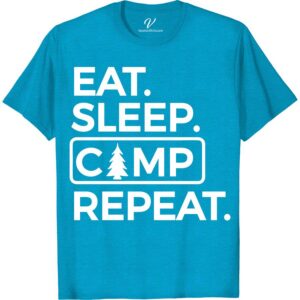Camp Lover's Tee - Eat, Sleep, Adventure, Repeat Embrace your inner explorer with our Camp Lover's Tee - Eat, Sleep, Adventure, Repeat! Perfect for all your outdoor adventures, this wilderness clothing is a must-have for any camping, hiking, or travel enthusiast. Show off your love for nature with this essential adventure gear!