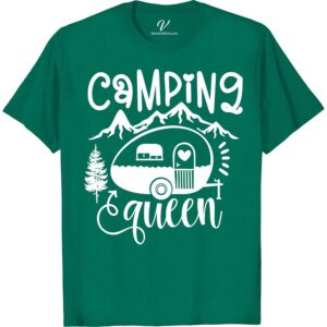 Women's Camping Queen Tee - Outdoor Enthusiast Shirt  Embrace your love for the great outdoors with our Women's Camping Queen Tee! Perfect for any outdoor enthusiast, this shirt is designed for women who love adventure and nature. Whether you're hiking, camping, or exploring the wilderness, this tee is a must-have for your wardrobe.