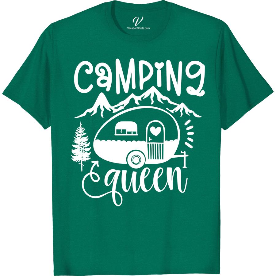 Women's Camping Queen Tee - Outdoor Enthusiast Shirt Embrace your love for the great outdoors with our Women's Camping Queen Tee! Perfect for any outdoor enthusiast, this shirt is designed for women who love adventure and nature. Whether you're hiking, camping, or exploring the wilderness, this tee is a must-have for your wardrobe.