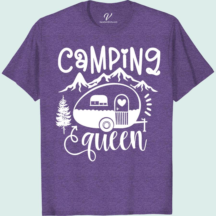 Women's Camping Queen Tee - Outdoor Enthusiast Shirt Embrace your love for the great outdoors with our Women's Camping Queen Tee! Perfect for any outdoor enthusiast, this shirt is designed for women who love adventure and nature. Whether you're hiking, camping, or exploring the wilderness, this tee is a must-have for your wardrobe.