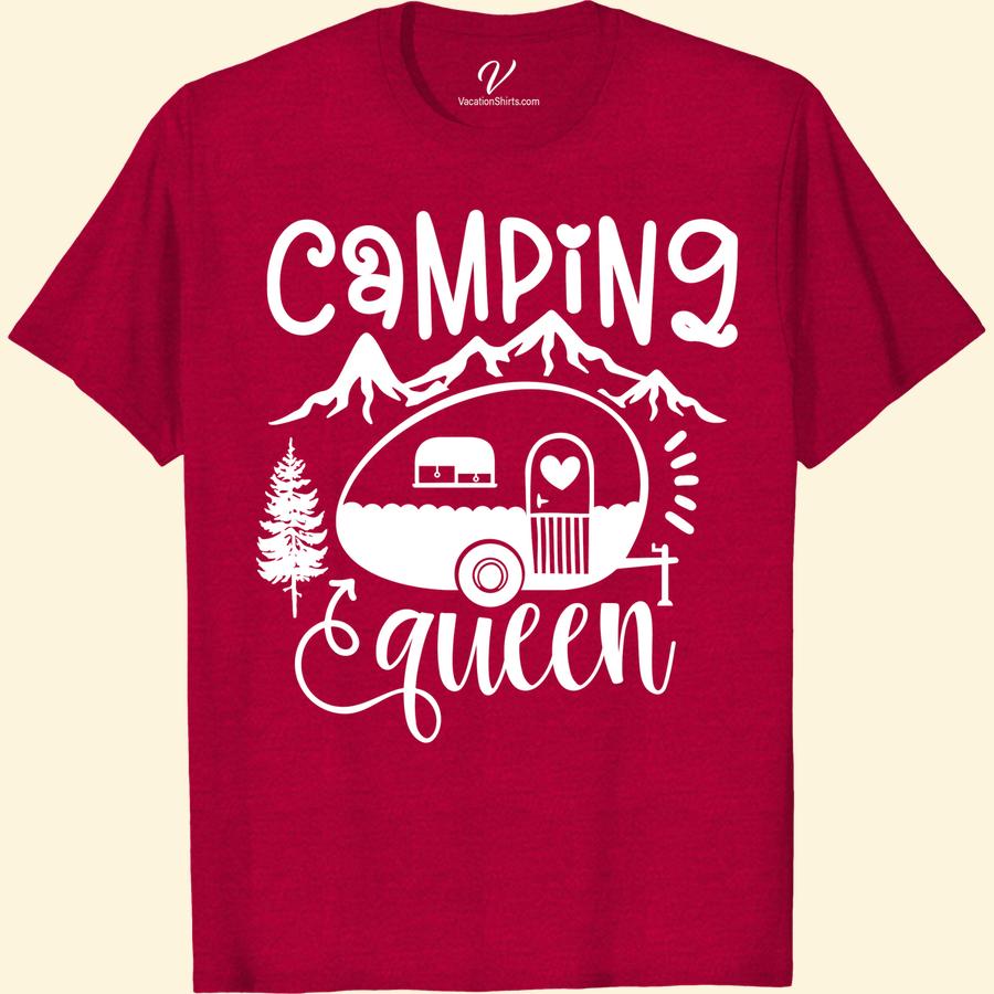 Women's Camping Queen Tee - Outdoor Enthusiast Shirt Embrace your love for the great outdoors with our Women's Camping Queen Tee! Perfect for any outdoor enthusiast, this shirt is designed for women who love adventure and nature. Whether you're hiking, camping, or exploring the wilderness, this tee is a must-have for your wardrobe.